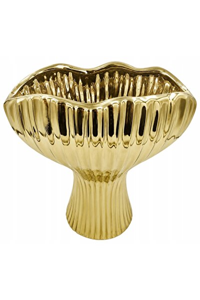 NO BRAND Ghiveci ceramic auriu 27 CM K333-1 AUR