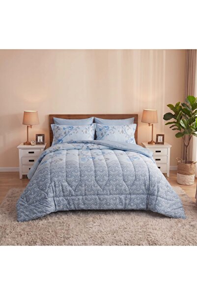 ODS 6 Piece Floral Comforter Set, Microfiber Bedding Set with Comforter, Fitt...