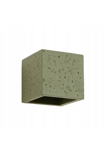NO BRAND Sollux Lighting Kinkiet G9 8W Beton Verde Măsliniu QUAD IP20