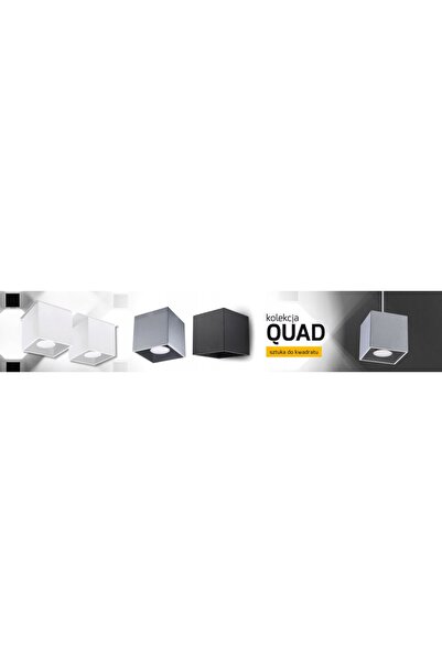 NO BRAND Aplic QUAD 2 negru Sollux Lighting SL.0657