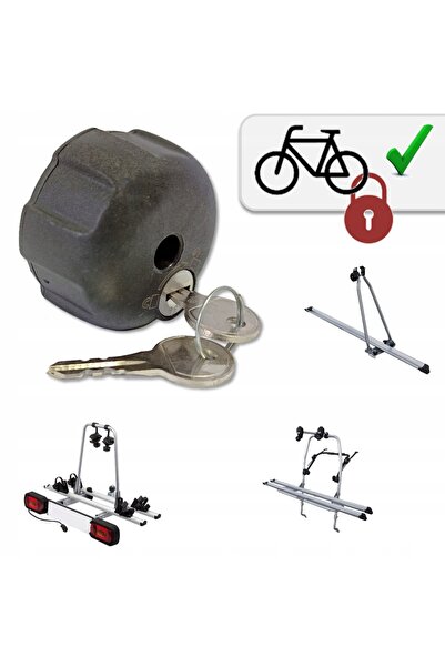 Amos 3x Buton de blocare cu șurub M8 pentru suport bagaje, cheie de securitat...