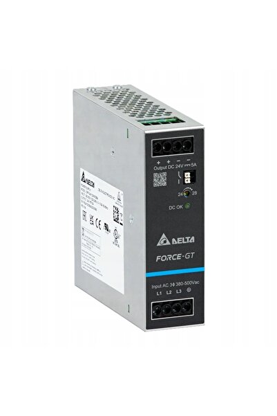 DELTA ELECTRONİCS Sursă de alimentare pe șină DIN Delta DRF-24V120W3GBA 24V 5...