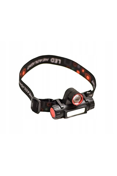 NO BRAND LANTERNĂ FRONTALĂ CU 2 LED-URI, BATERIE REÎNCĂRCABILĂ, XPE COB, USB,...