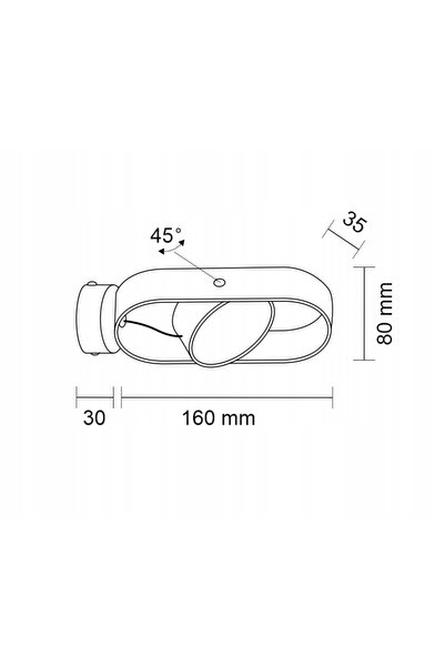 NO BRAND Lampă de perete LED mobilă neagră 6W Shilo FUROKU IP20 3000K 690lm