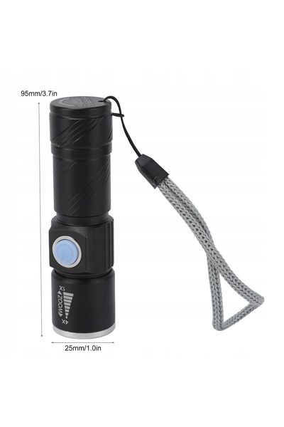 NO BRAND Lanternă UV 395nm Super Luminoasă, Torță LED Ultravioletă cu Blackli...