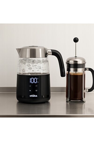 NO BRAND Fierbător electric Etika ET09/C 2200 W 1.7 L Negru