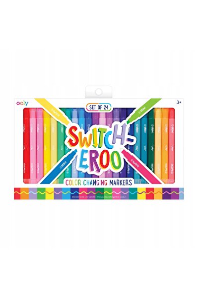 Ooly Markere Switch-Eroo cu schimbare de culoare, 24 bucăți