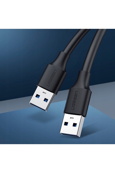 Ugreen Cablu USB 2.0 (tată) - USB 2.0 (tată) 1 m negru (US128 10)