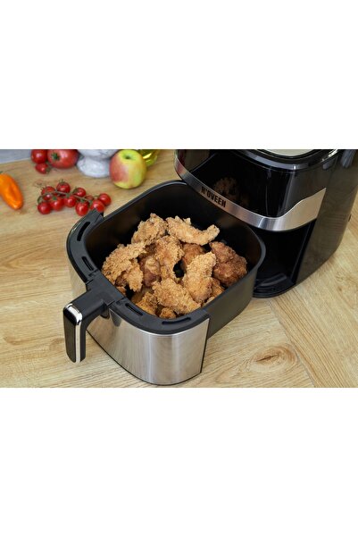 NO BRAND Noveen AF550 1600 W 6.5 L Argintiu-Negru Friteuză cu aer cald