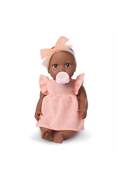 NO BRAND LullaBaby: Păpușă NIEMOWLĘ cu suzetă, în rochie și cu bentiță 7312