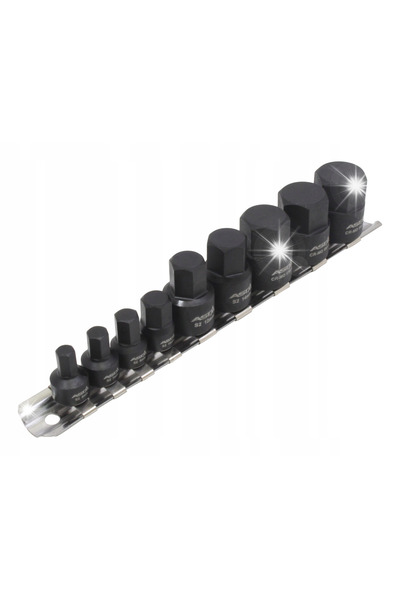NO BRAND Chei de impact hexagonale NASADKI, 6-19mm, profil redus, 3/8 1/4, se...