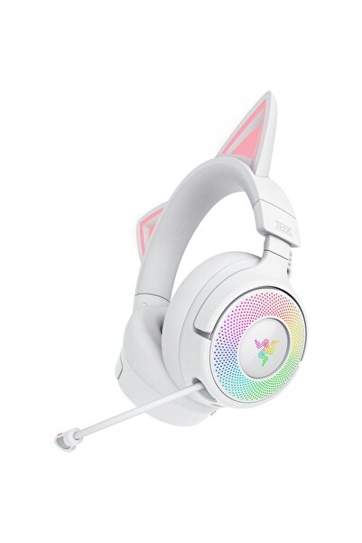 RAZER Căști de gaming Kraken Kitty V3 Pro BT/2.4GHz Chroma RGB Alb