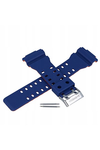 Casio GA-100L-2A curea din cauciuc albastru marin, rezistentă, originală