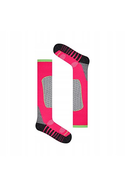 NO BRAND Șosete de schi și snowboard SKI PERFORMANCE SK1 39-42 roz neon
