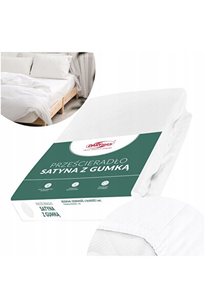 NO BRAND Cearșaf de pat din bumbac 90x200, moale, natural, satinat - CULOARE ...