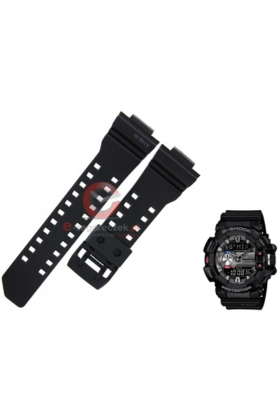 Casio Curea originală din cauciuc negru GBA-400-1A 16mm TELESCOPY FREE