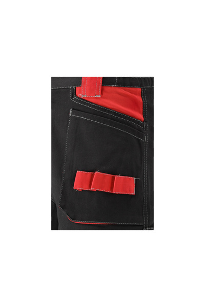yato Șorturi de lucru negru cenușiu/roșu, 10 buzunare, mărimea L/XL