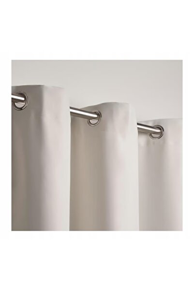 NO BRAND Draperie opacă Madura cu inele 1 BUCATĂ 140 cm x 350 cm BEJ