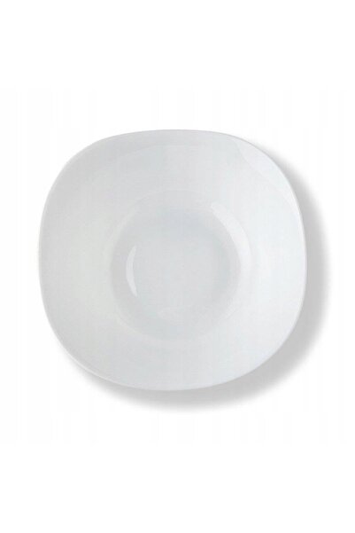 NO BRAND Bol pentru salată Bormioli Rocco Parma 24cm Pătrat Sticlă Alb Elegant