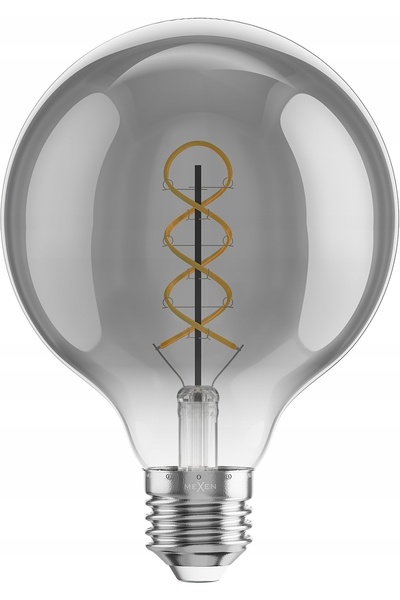 Mexen VINTIS 6X BULB LED SPIRALĂ CU FILAMENT E27 G95 4W 2200K 220 LM FUMURIU
