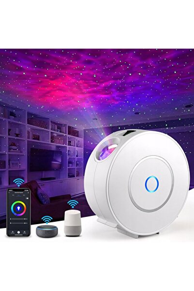 NO BRAND Nigecue Proiector LED 3D Cer Înstelat WiFi Smart Life Alexa Lampă Ga...