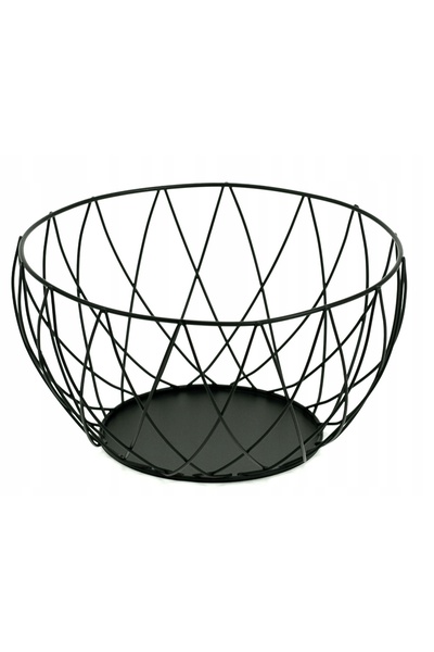 Tadar COȘ DE FRUCTE DIAMOND 25 X 25 X 13.5 CM NEGRU