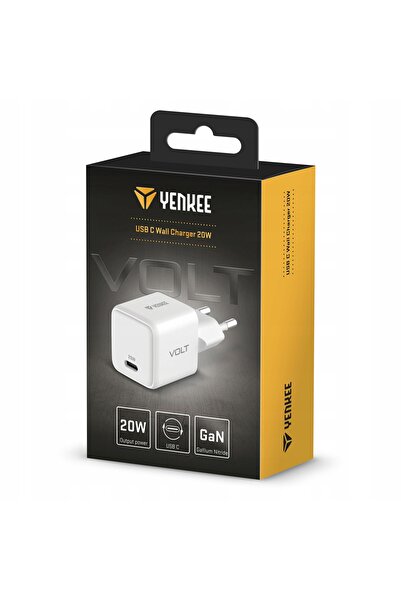 NO BRAND YENKEE USB C 20W 3A Power Delivery 3.0 QC 3.0 Alb Încărcător de pere...