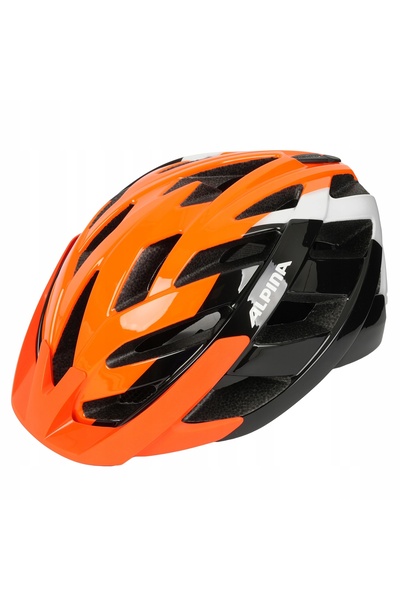 Alpina Cască de bicicletă PANOMA Portocaliu-Negru-Alb Lucios M 56-59 cm