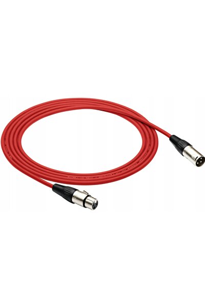 NO BRAND Cablu microfonic XLR-XLR, 6 m, 0,23 mm, roșu, Red's Music MC0160-RD