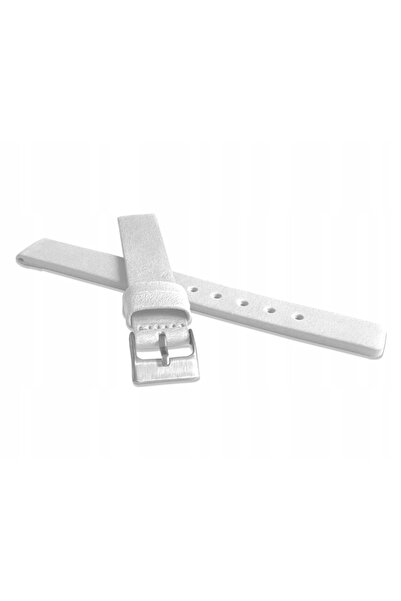 NO BRAND LAVVU Plain LSCUW14 - 14mm - ALB - Curea de ceas din piele