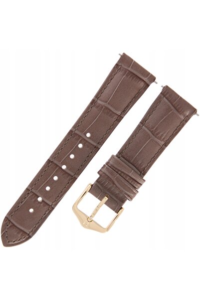 NO BRAND HIRSCH Duke S - GRI MARO - 18mm - Curea de ceas din piele
