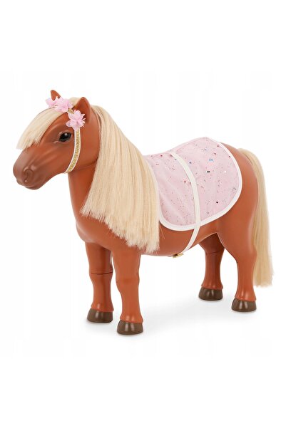 NO BRAND Cal Shetland Pony, ponei de jucărie, 27 cm, lonża derka, Our Generation