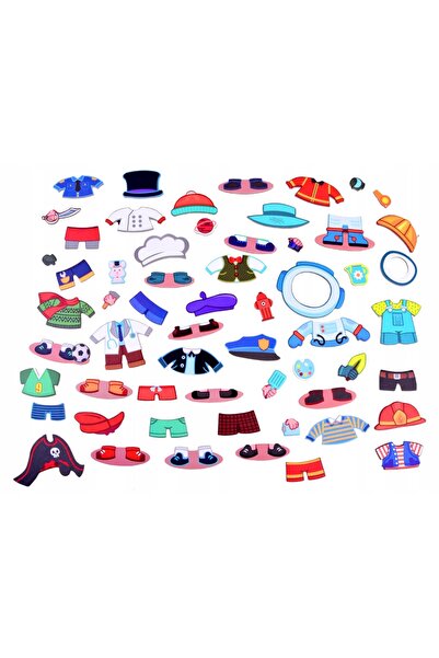 Jokomisiada Puzzle Magnetic: Set de îmbrăcăminte pentru băieți, Carte în cuti...