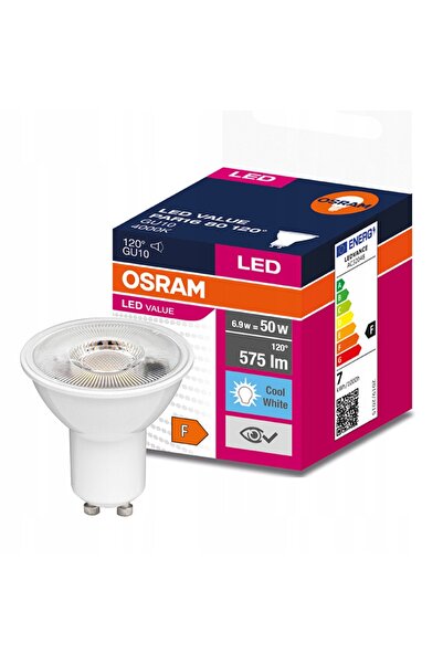 Osram Bec LED GU10 6,9W=80W 575lm 4000K 120 °
