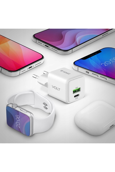 NO BRAND YENKEE Încărcător de rețea USB C/A 20 W/18 W 3 A Power Delivery 3.0 ...