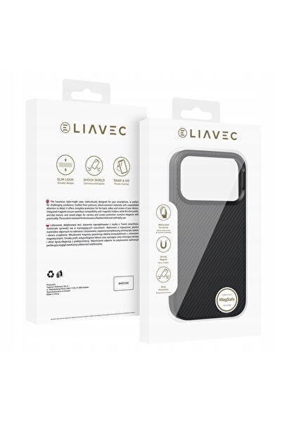 NO BRAND Husă pentru iPhone 17 Pro Liavec Carbon Core Case