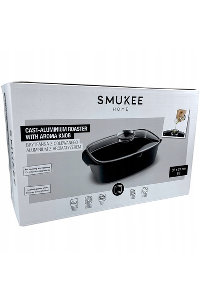 NO BRAND Vas de copt din aluminiu turnat cu aromatizator 6L 32x21cm Smukee