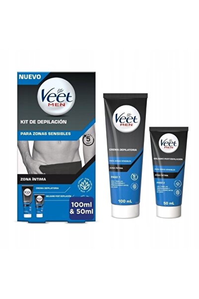 NO BRAND Set cosmetic Veet pentru bărbați Cremă depilatoare 100 ml + Balsam d...