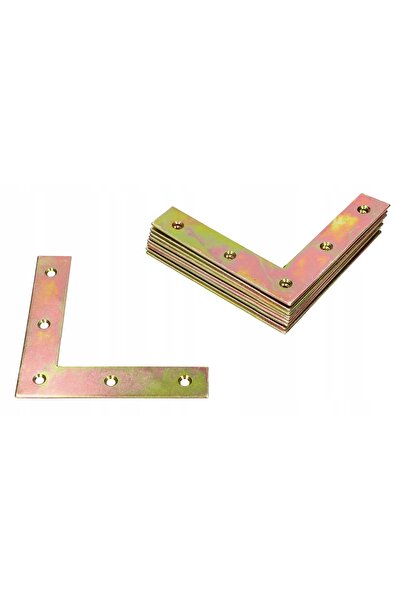 NO BRAND 10x Conector de colț pentru fereastră, placat cu zinc, 120x24