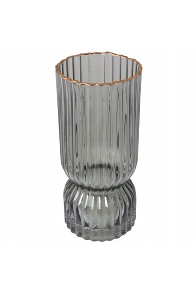 NO BRAND Vază de sticlă decorativă WAZON, decorațiune florală cu iarbă de pampas