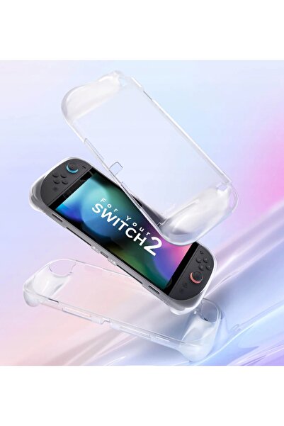 NO BRAND Pentru Nintendo Switch 2 Husă de protecție spate din silicon transpa...