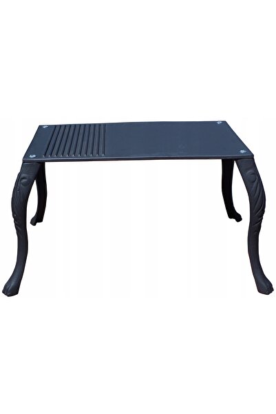 NO BRAND Placă solidă din fontă 49X29 pentru grătar de bucătărie/focar, pe pi...
