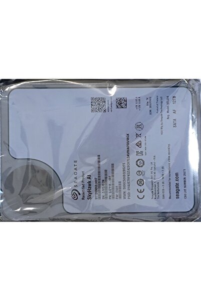 Seagate Disc de înregistrare HDD-ST12000VE003 12TB 24/7 SkyHawk AI (aw)etr