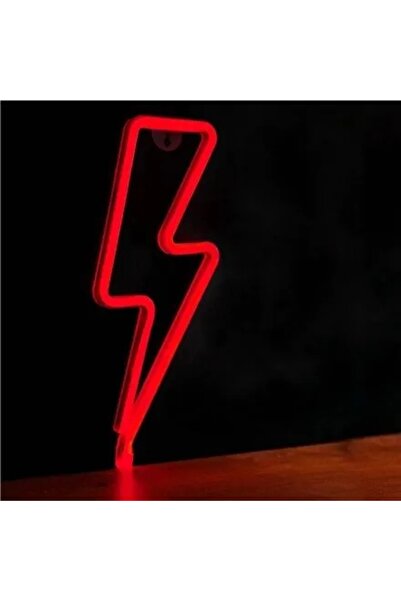 NO BRAND Lumină LED neon de perete, decor suspendat în formă de fulger, lampă...