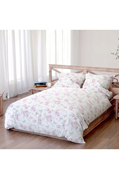 NO BRAND Set lenjerie de pat din bumbac 220x200, fețe de pernă 2x70x80, rever...