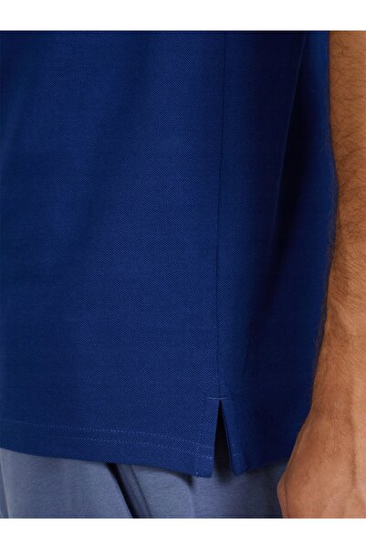 4F Tricou polo din bumbac pentru bărbați PTSM366 bleumarin 031S L