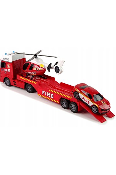 woopie Set Vehicule: Mașină de pompieri, Elicopter, Mașină - Cu sunete și lumini