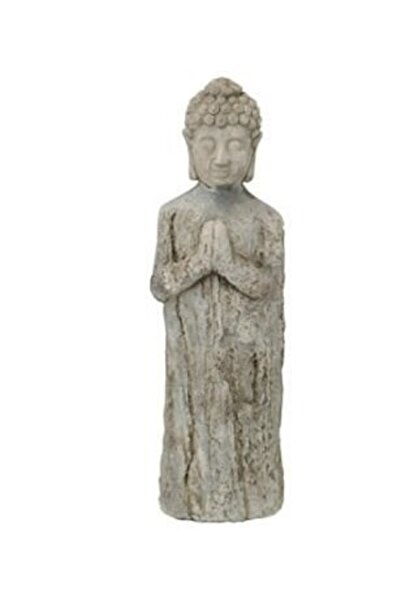 NO BRAND Figurină Buddha din ciment, înălțime 32cm.