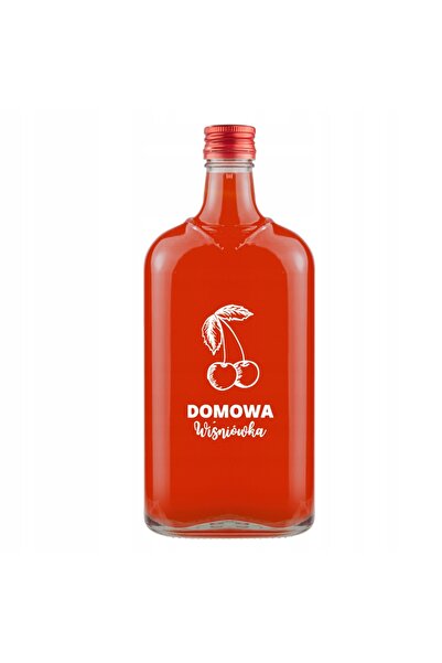 NO BRAND 10X sticle CLASIC de 500ml, cu imprimare HOME CHERRY, pentru băuturi...
