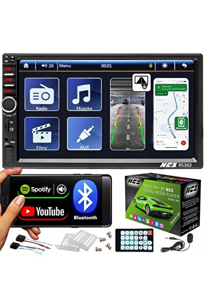 NO BRAND Radio auto 2DIN ecran 7 inch USB SD MP3 Bluetooth microfon Mirror Link